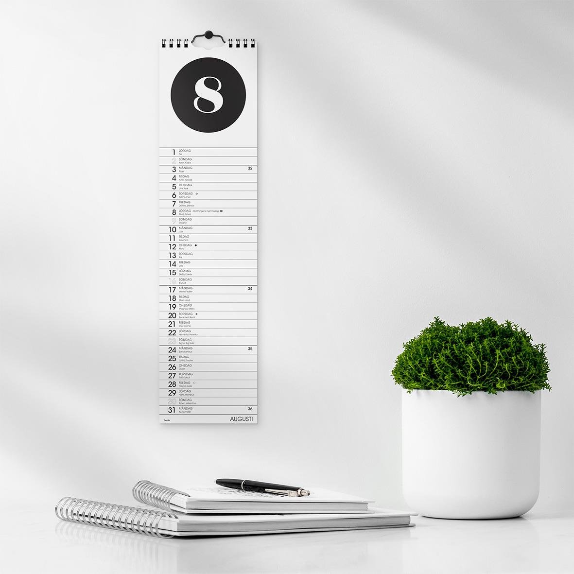 Väggkalender Burde 1768 Simple 2026