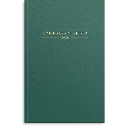 Almanacka Burde 1075 Kontorskalender 2026 Grön
