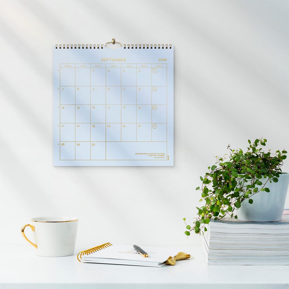 Väggkalender Burde 1752 Väggkalender Color 2026