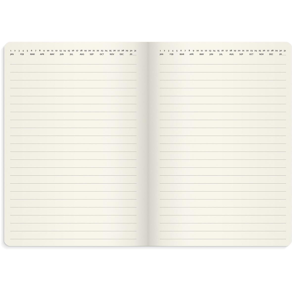 Almanacka Burde 5960 Stor Vecko Forma Deluxe 2026 Brun A5