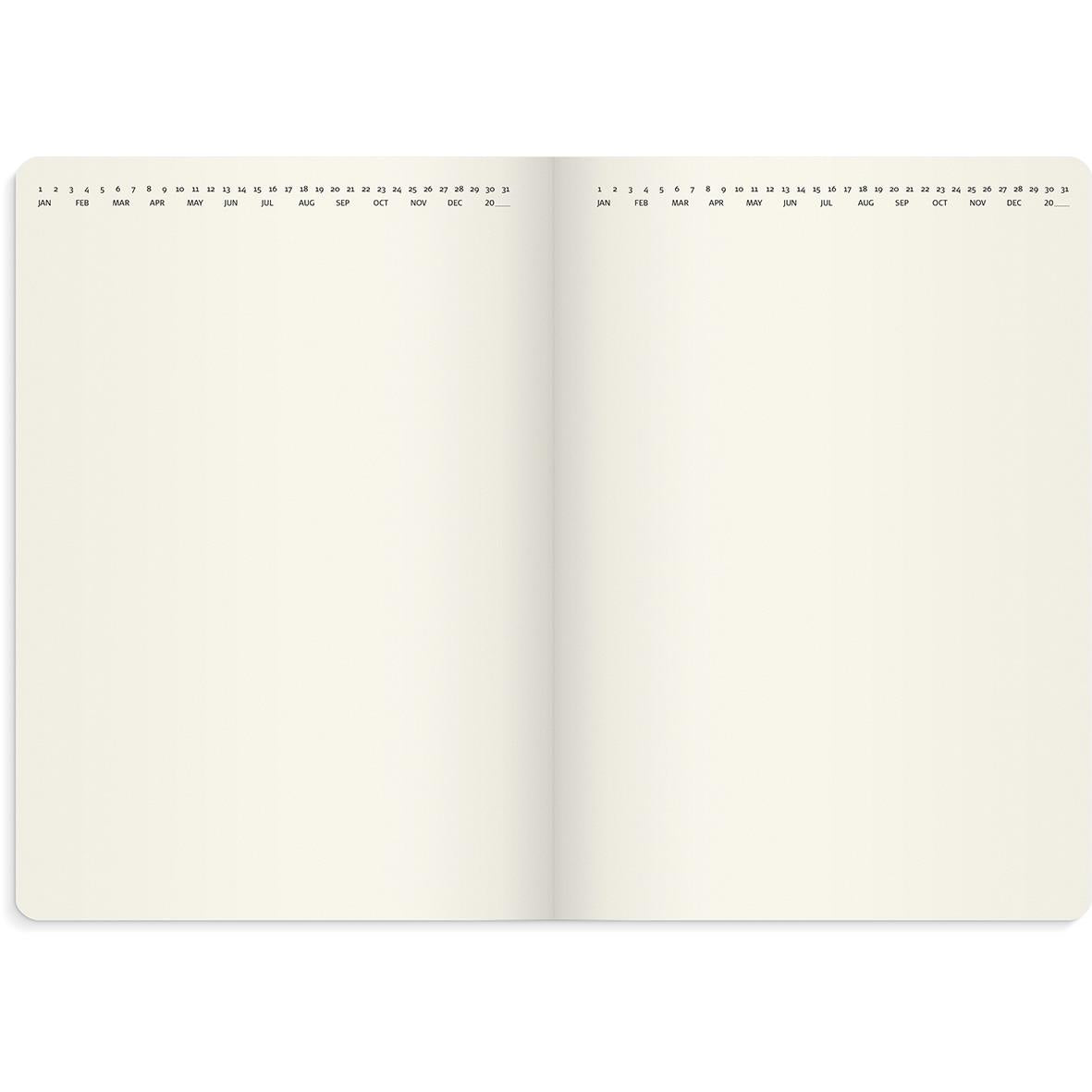 Almanacka Burde 5960 Stor Vecko Forma Deluxe 2026 Brun A5
