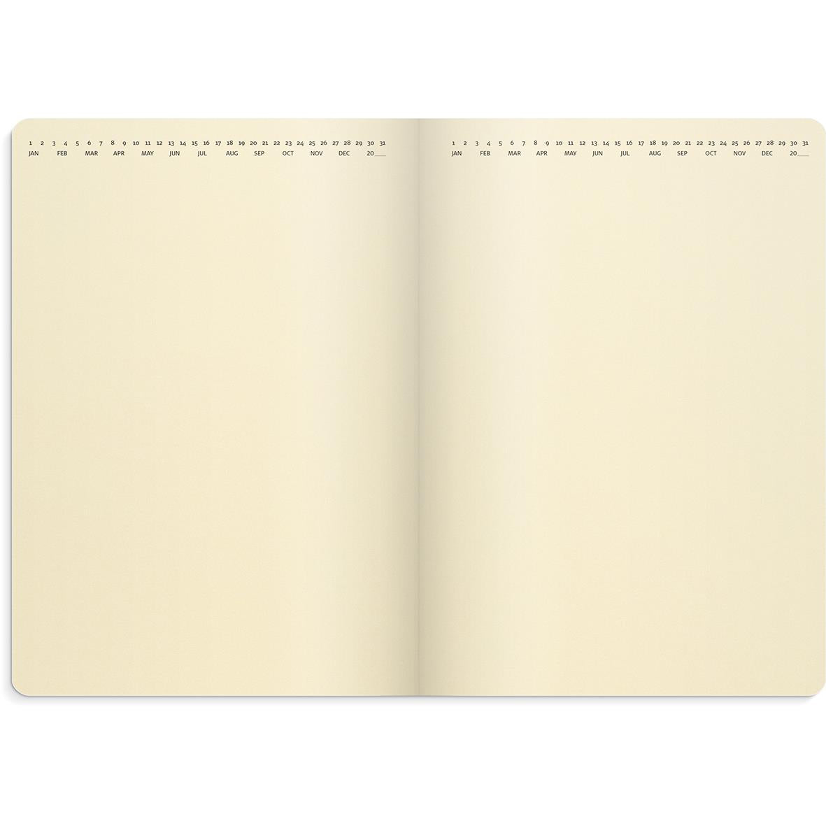 Almanacka Burde 5960 Stor Vecko Forma Deluxe 2026 Brun A5