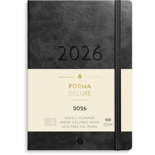 Almanacka Burde 5963 Liten Veckokalend Forma Deluxe 2026 A6