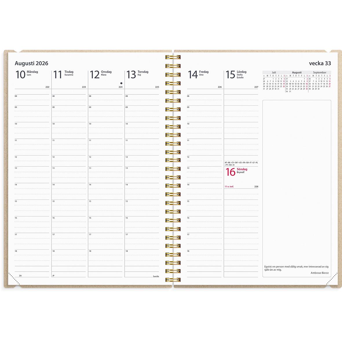 Almanacka Burde 5456 Business Story 2026 Beige