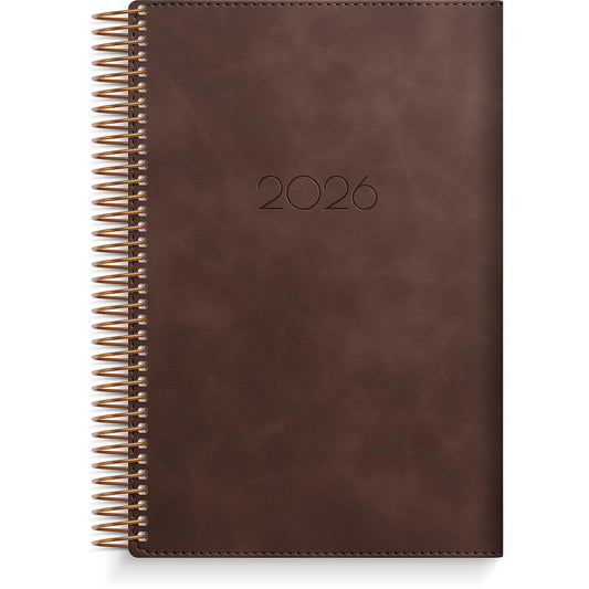 Almanacka Burde 5578 Dagbok Twist 2026 Brun 135x205mm