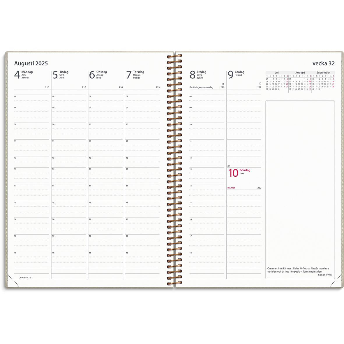 Almanacka Burde 5582 Business Twist 2025 Beige