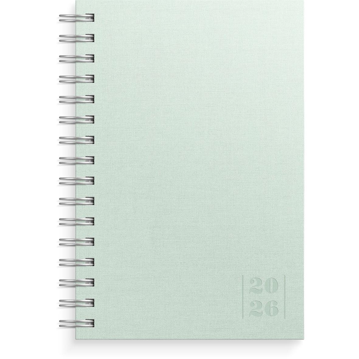 Almanacka Burde 5641 Dagbok Textile 2026 Grön
