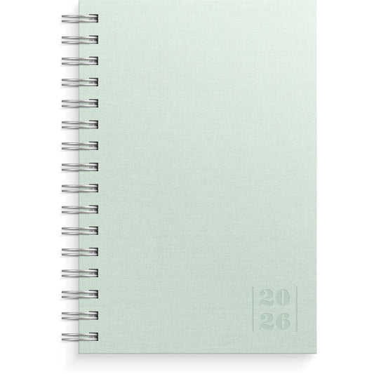 Almanacka Burde 5641 Dagbok Textile 2026 Grön