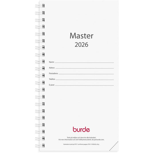 Almanacka Burde 3660 Master Refill 2026