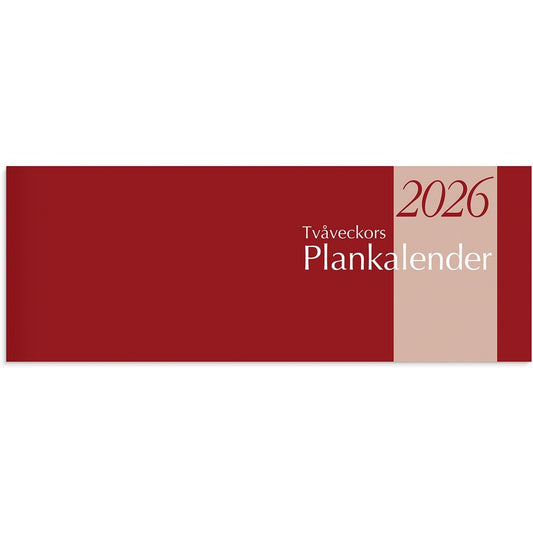Almanacka Burde 1360 Tvåveckors Plankalender 2026