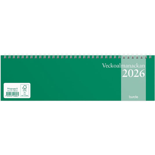 Almanacka Burde 1480 Veckoalmanackan 2026