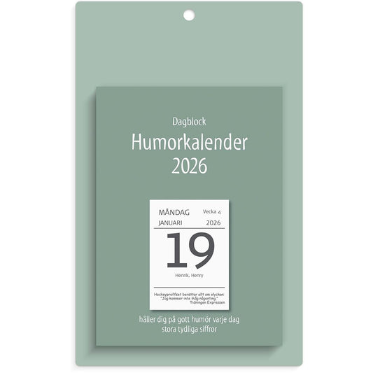Almanacka Burde 1310 Väggplån med dagblock Humor 2026