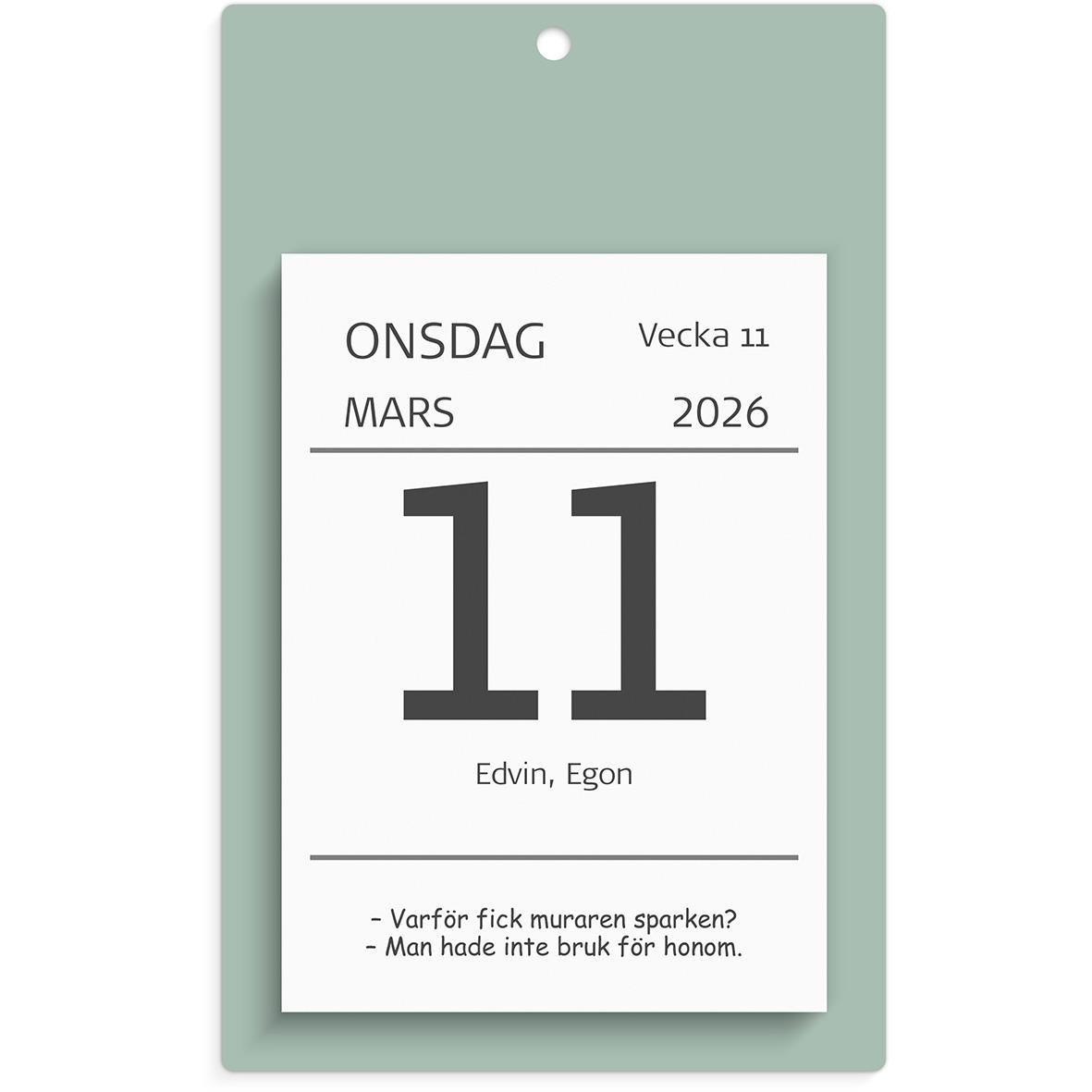 Almanacka Burde 1310 Väggplån med dagblock Humor 2026