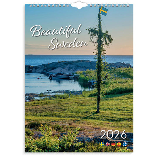 Väggkalender Burde 1725 Beautiful Sweden 2026