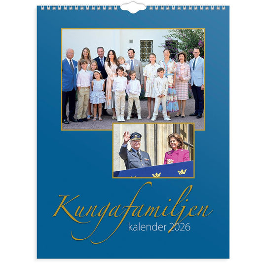 Väggkalender Burde 1797 Kungafamiljen 2026