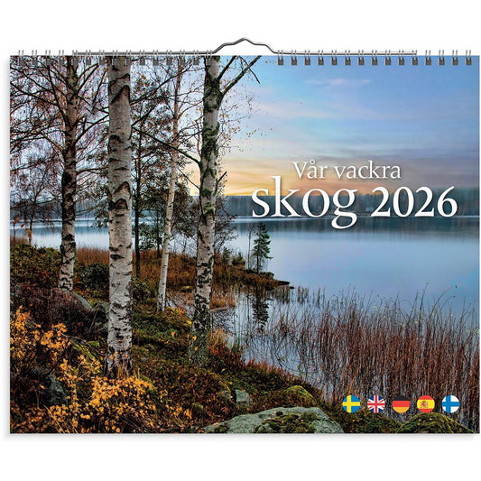 Väggkalender Burde 1735 Vår vackra skog 2026