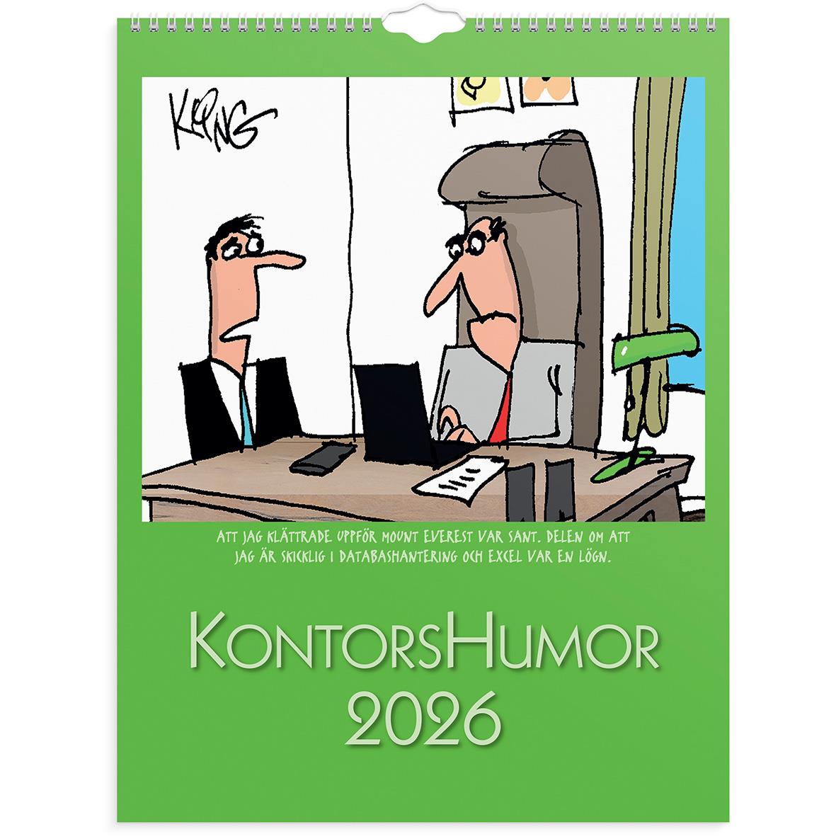 Väggkalender Burde 1707 Kontorshumor 2026