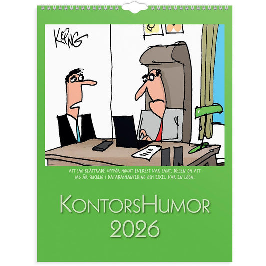 Väggkalender Burde 1707 Kontorshumor 2026