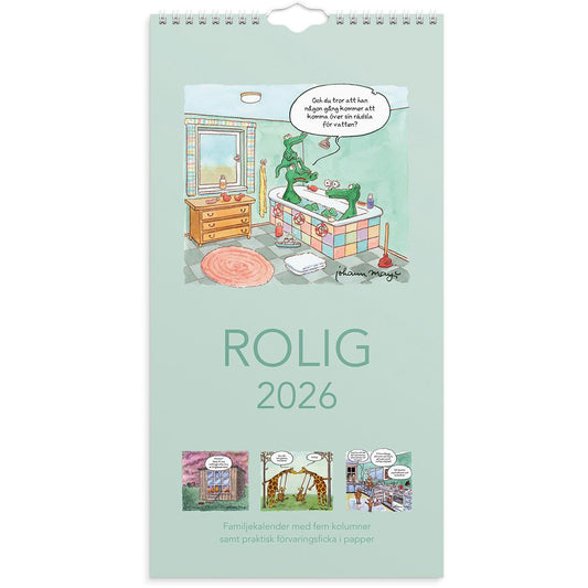 Väggkalender Burde 1758 Familjekalender Rolig 2026