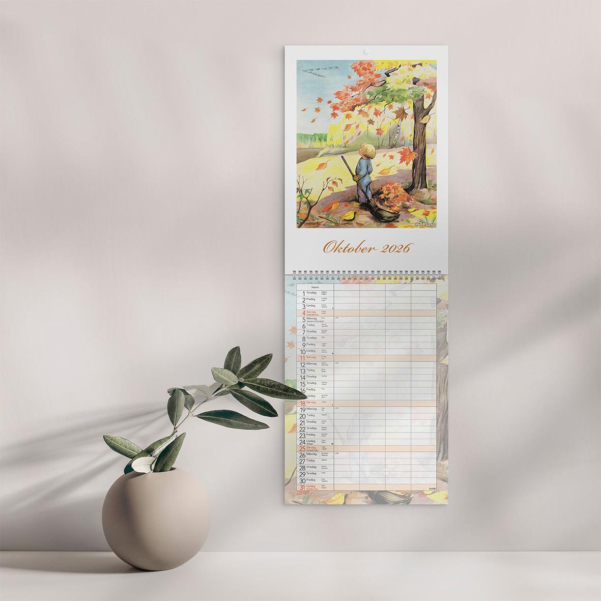 Väggkalender Burde 1739 Familje Kerstin Frykstrand 2026