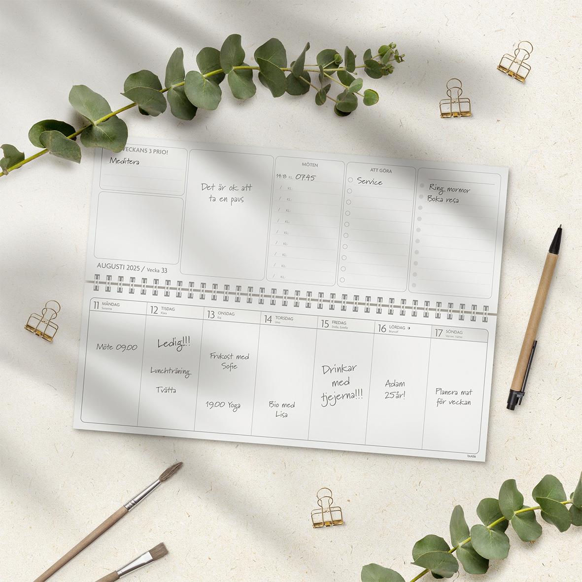 Almanacka Burde 1487 Stor Plankalender Få det gjort 2026
