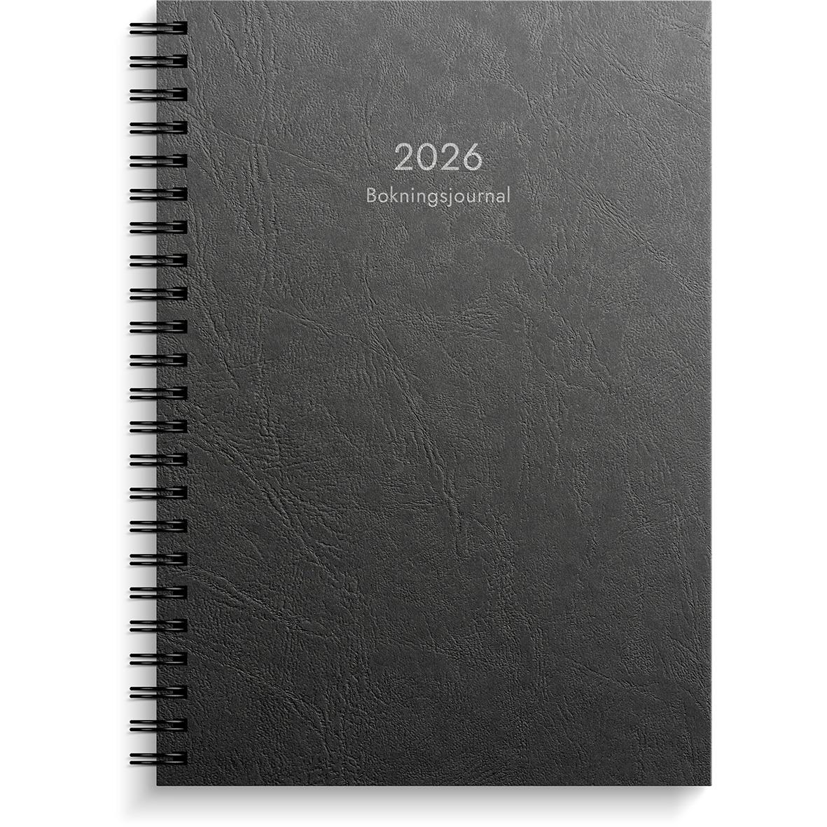 Almanacka Burde 1135 Bokningsjournalen Plast 2026 Svart