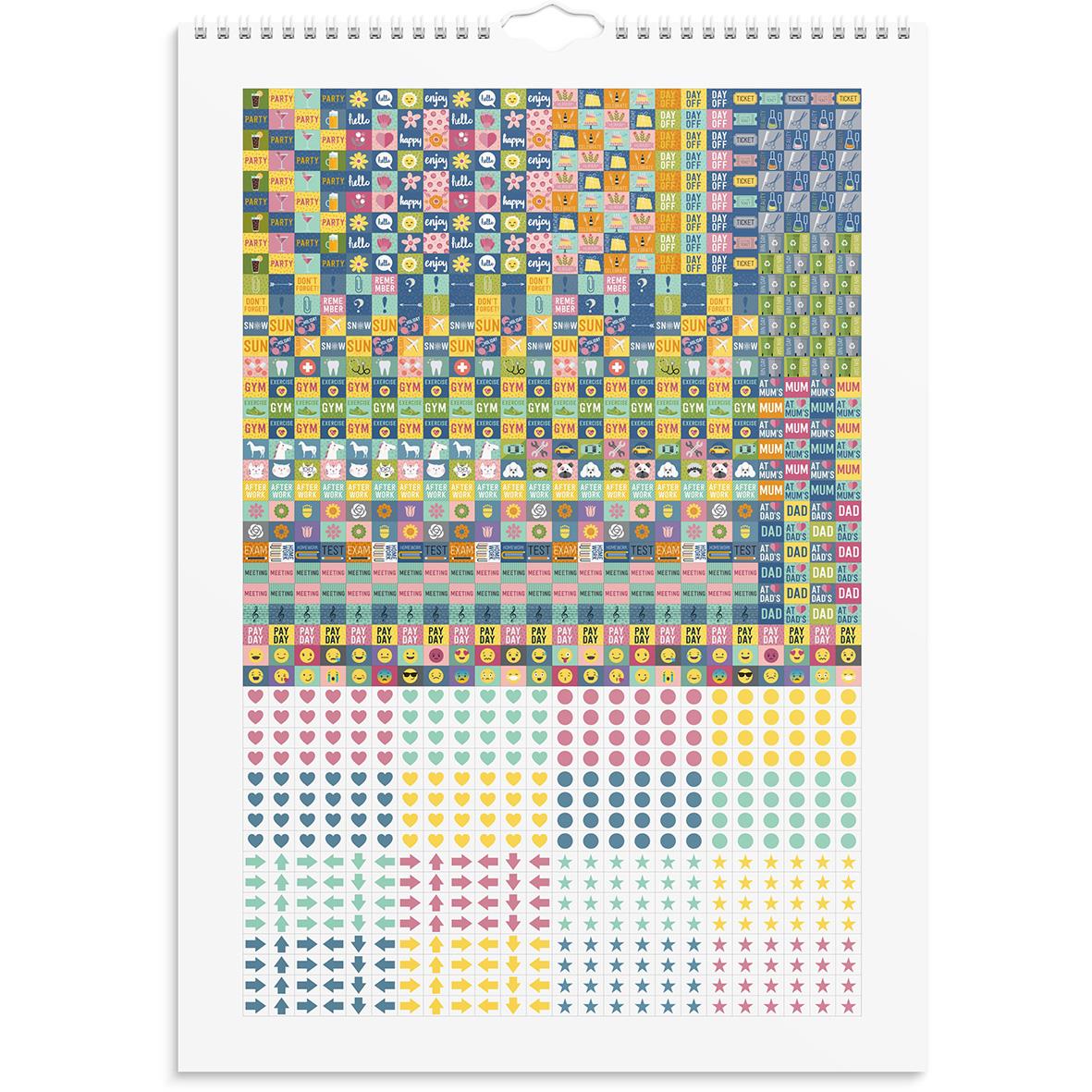 Väggkalender Burde 1770 Doodle 2026