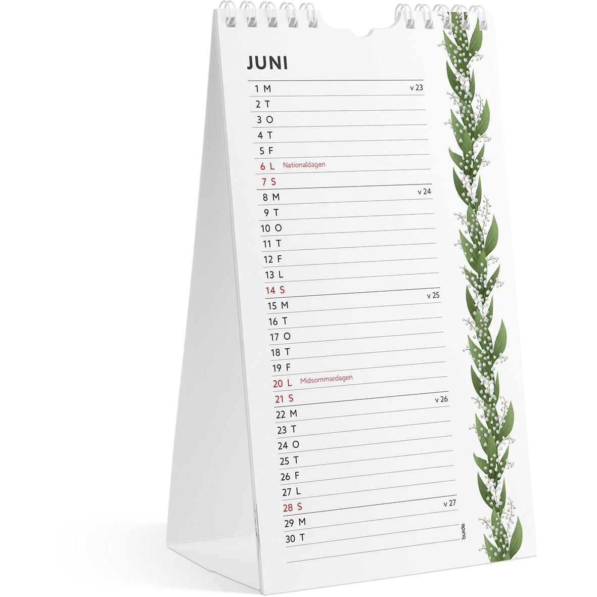 Väggkalender Burde 1783 Väggkalender Mini 2026