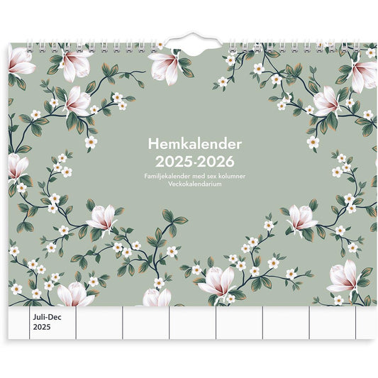 Väggkalender Burde 1825 Hemblad 25-26 A4