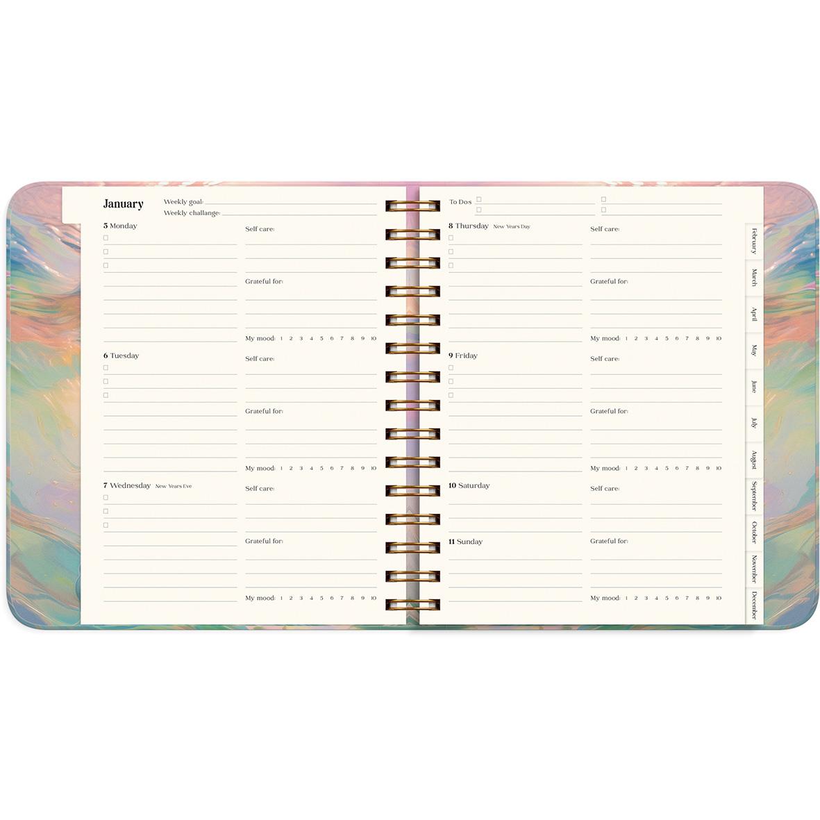 Väggkalender Burde 1212 Dream & Do Swirl 2026