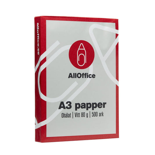 Kopieringspapper AllOffice Ohålat A3 80g