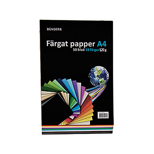 Färgat Papper Sorterade Färger A4 120g
