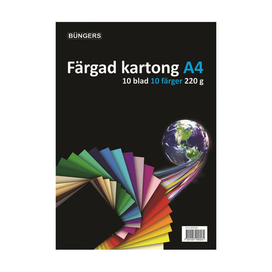 Färgat Papper Sorterade Färger A4 220g