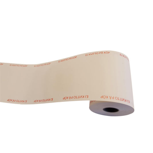 Kassarulle Thermo "Ej kvitto" BPA-fri 57mm x 25m Ø46mm 48g