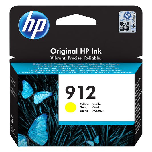 Bläckpatron HP 912 315 Sidor 3YL79AE Gul