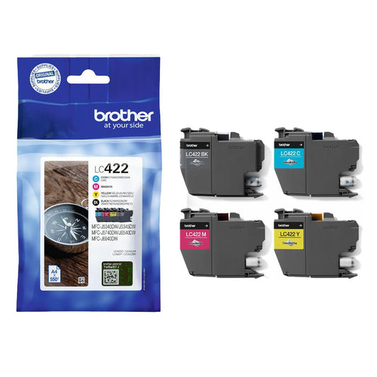 Bläckpatron Brother Value Pack BROLC422VAL CMYK
