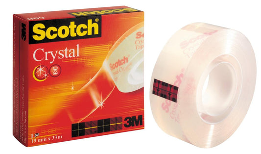Kontorstejp Scotch 600 Crystal 19mm x 33m