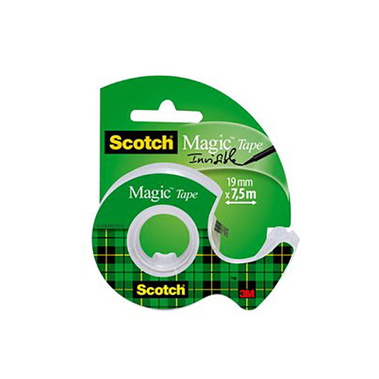 Dokumenttejp Scotch Magic Med Hållare 19mm x 7,5m
