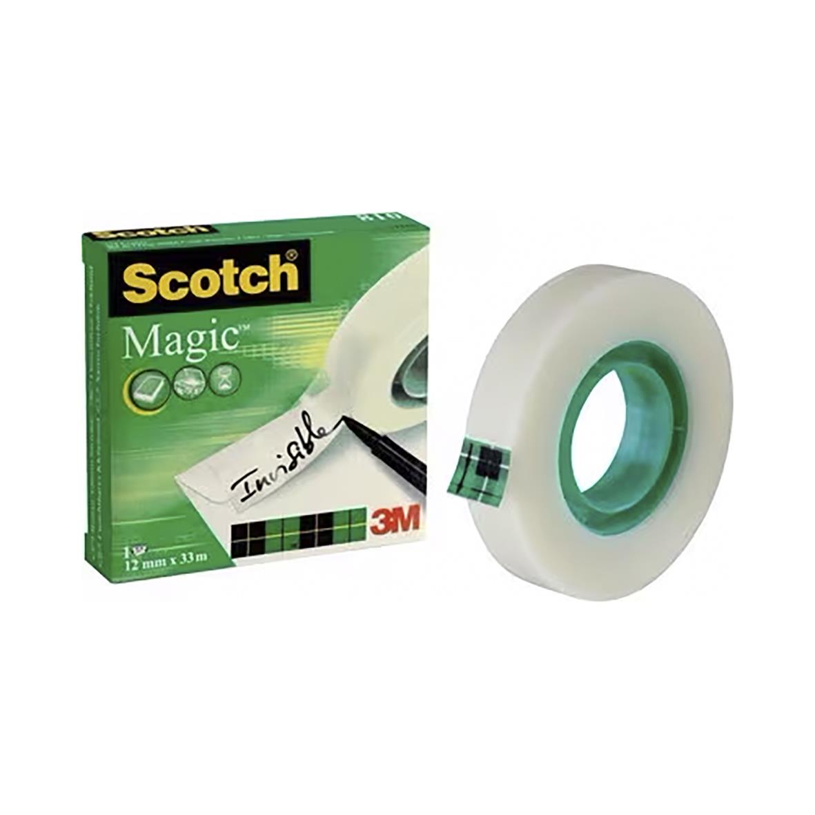 Dokumenttejp Scotch Magic 810 12mm x 33m