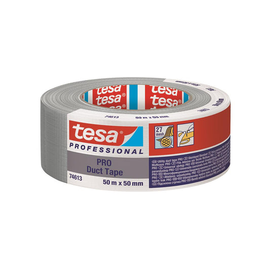 Vävtejp Tesa 74613 Professional Pro Silver 50mm x 50m