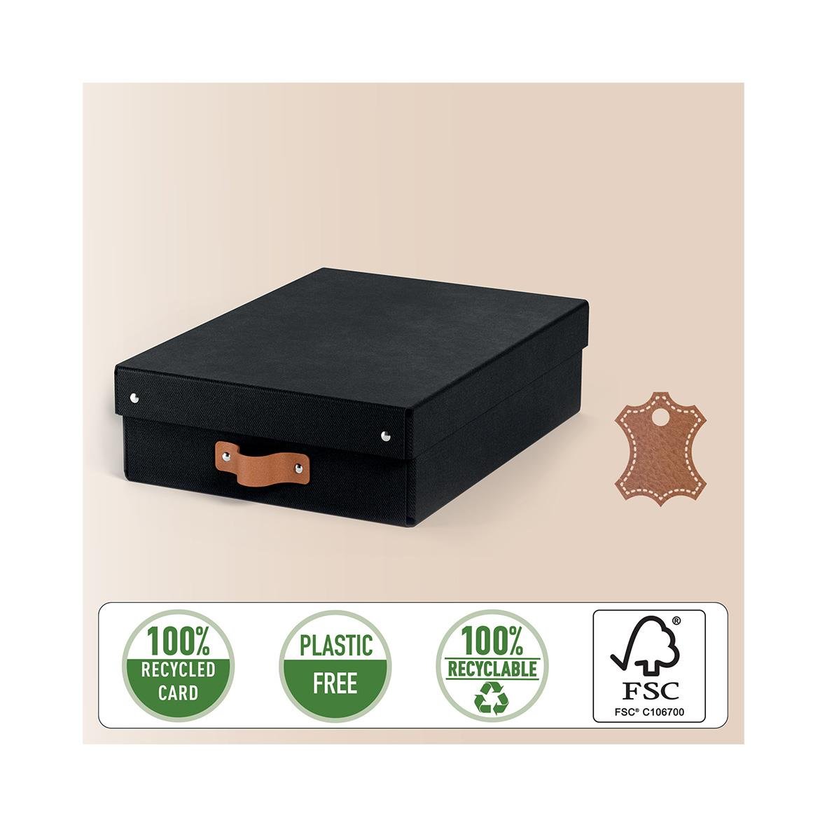 Förvaringslåda Leitz Puro Låg Svart 8L 270x100x370mm