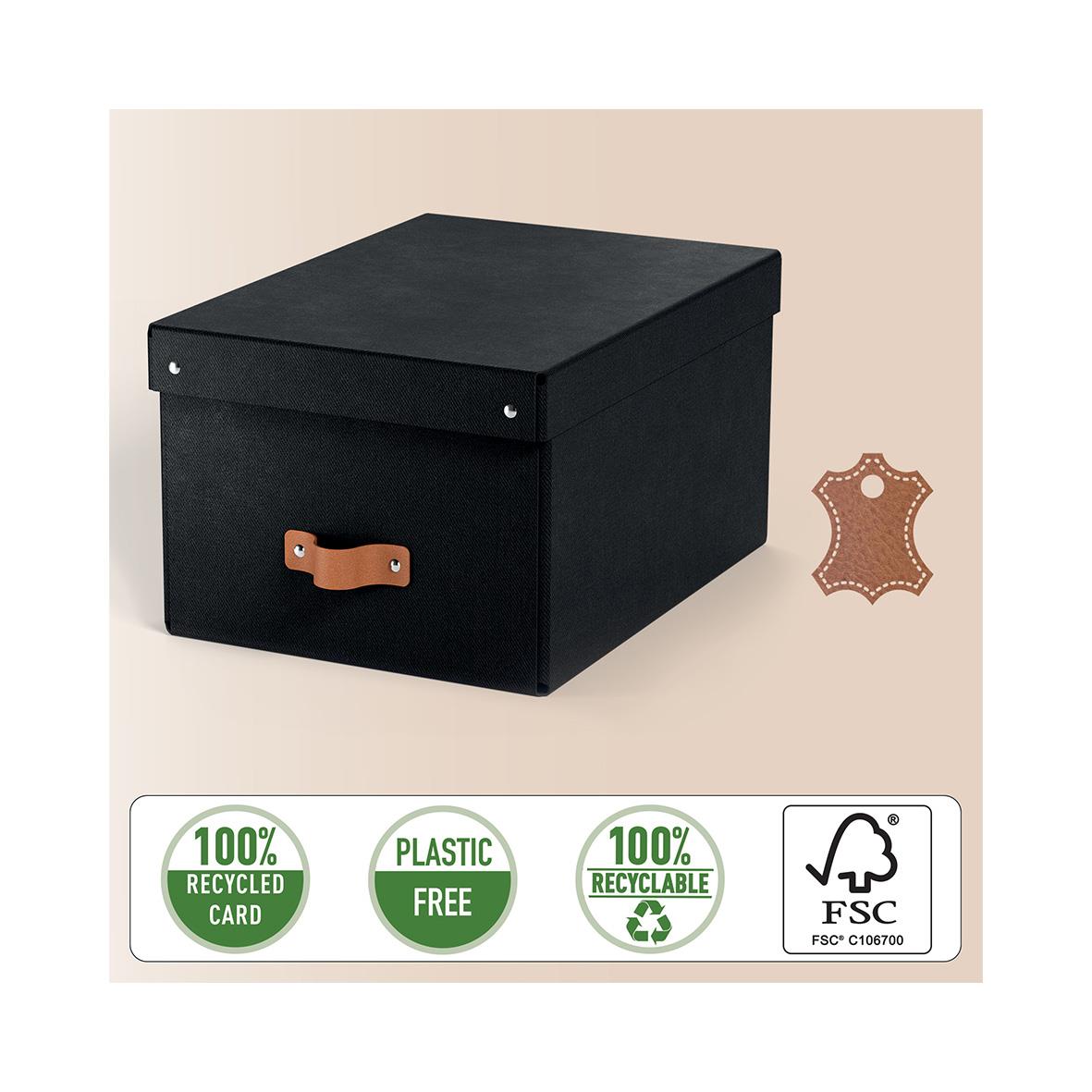 Förvaringslåda Leitz Puro Hög Svart 17L 270x200x370mm
