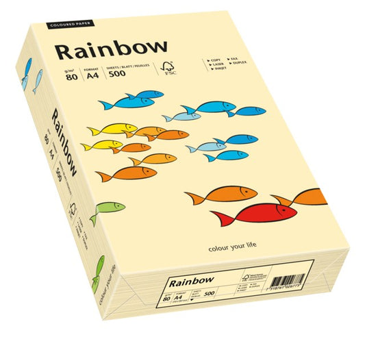 Papper Rainbow A4 80g chamois 500ark/fp