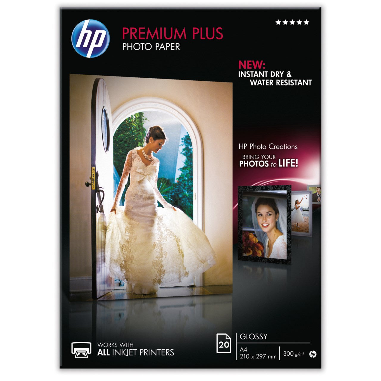Fotopapper HP Premium Plus A4 300g 20ark/fp