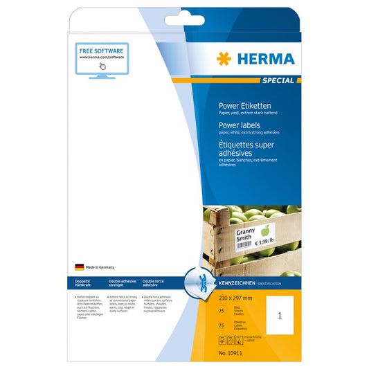 Etikett Herma Special Power 210 x 297mm 25st/fp