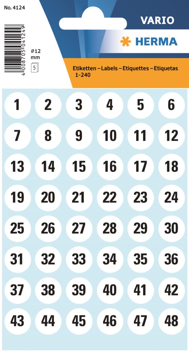 Etikett 1-240 Ø12 240/fp