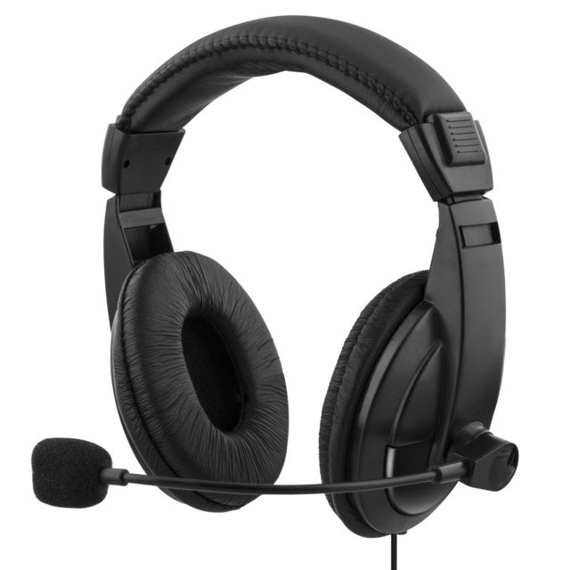 Stereo Headset Slutna Bakom Öronen Volymkontroll 2x3.5mm 2m