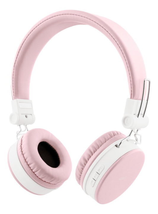 BT200 Hopfällbara On-Ear BT Headset 3.5mm Rosa