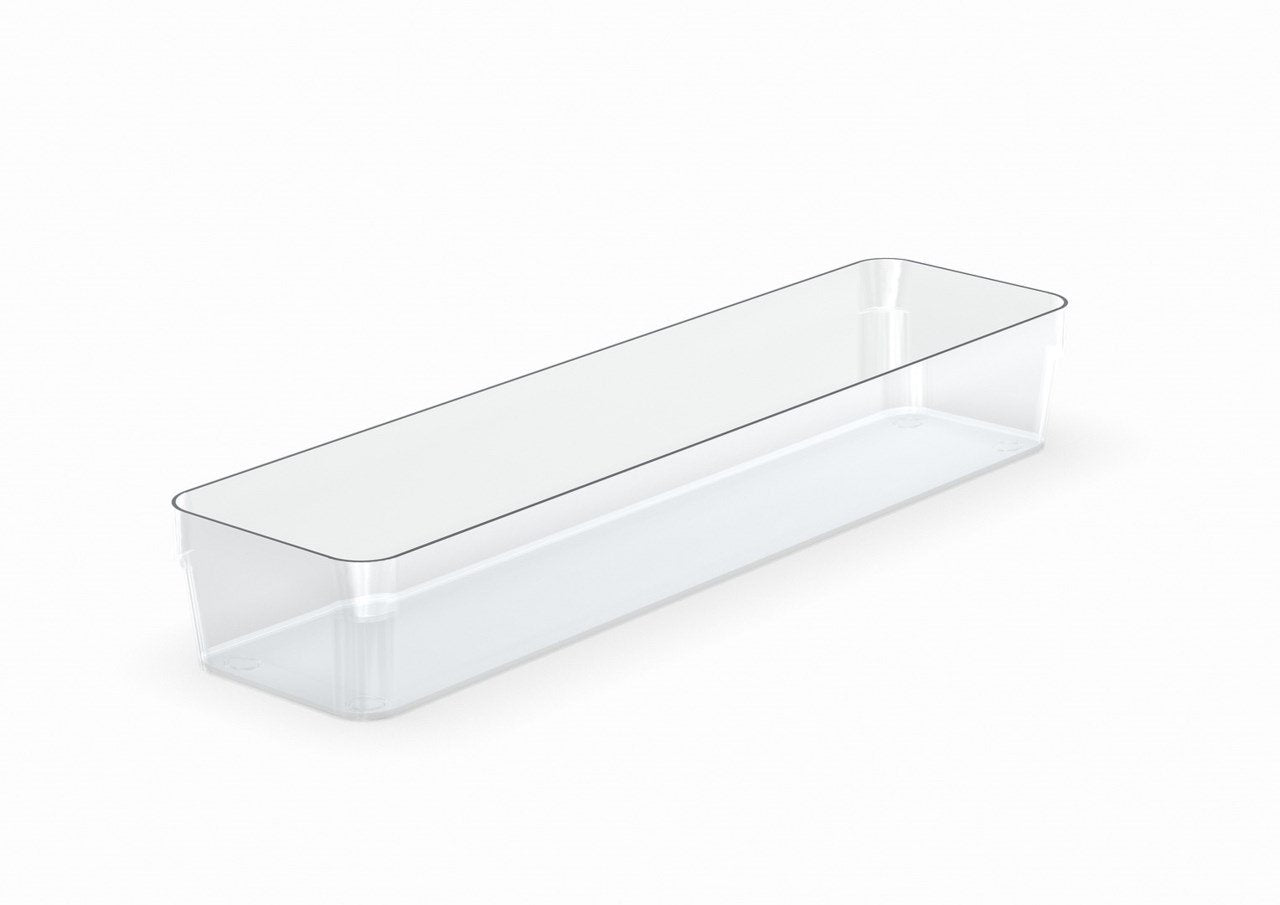 Storage box SmartStore Compact Black 40x10cm transparent
