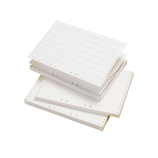 Tabpapper 310mmx8" 70g hålat blårandigt 2500ark/fp